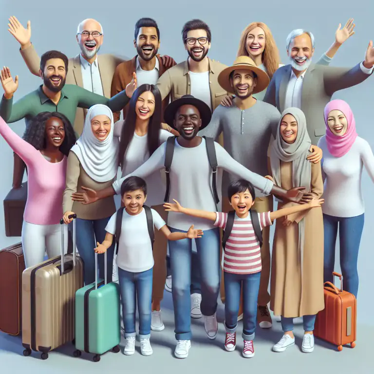 Visual representation of "with open arms" - To welcome or accept warmly or enthusiastically.