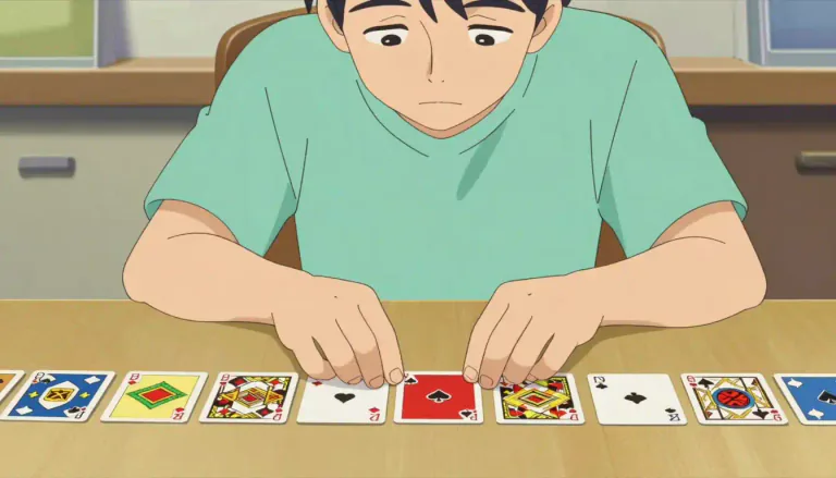 Visual representation of "solitaire" - A card game that one person can play
