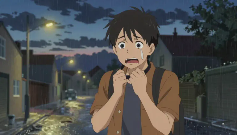 Visual representation of "distraught" - Feeling or showing a lot of emotional distress or worry