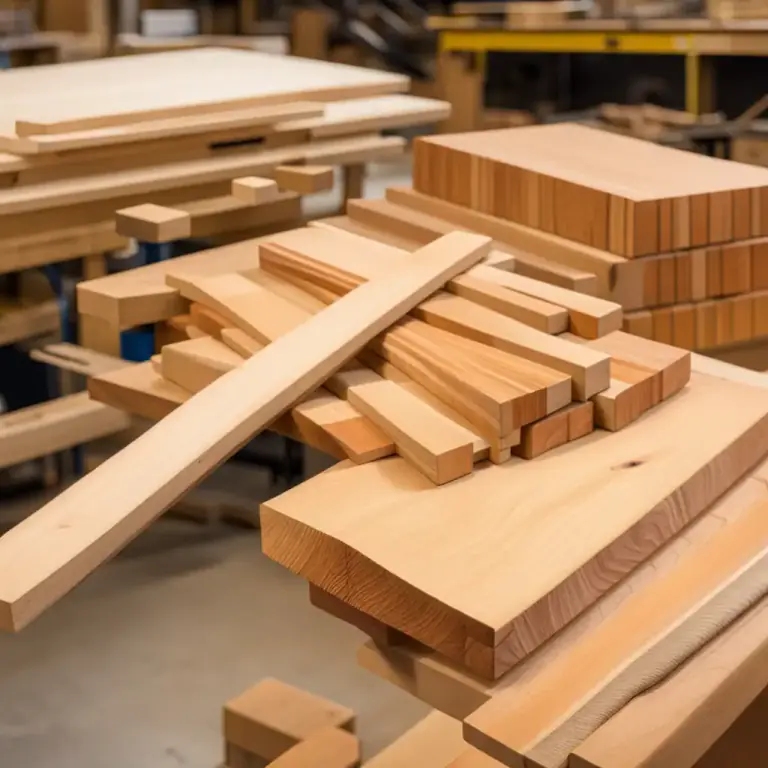 Visual representation of "hardwood" - The wood from these trees, used for building, making furniture, etc.
