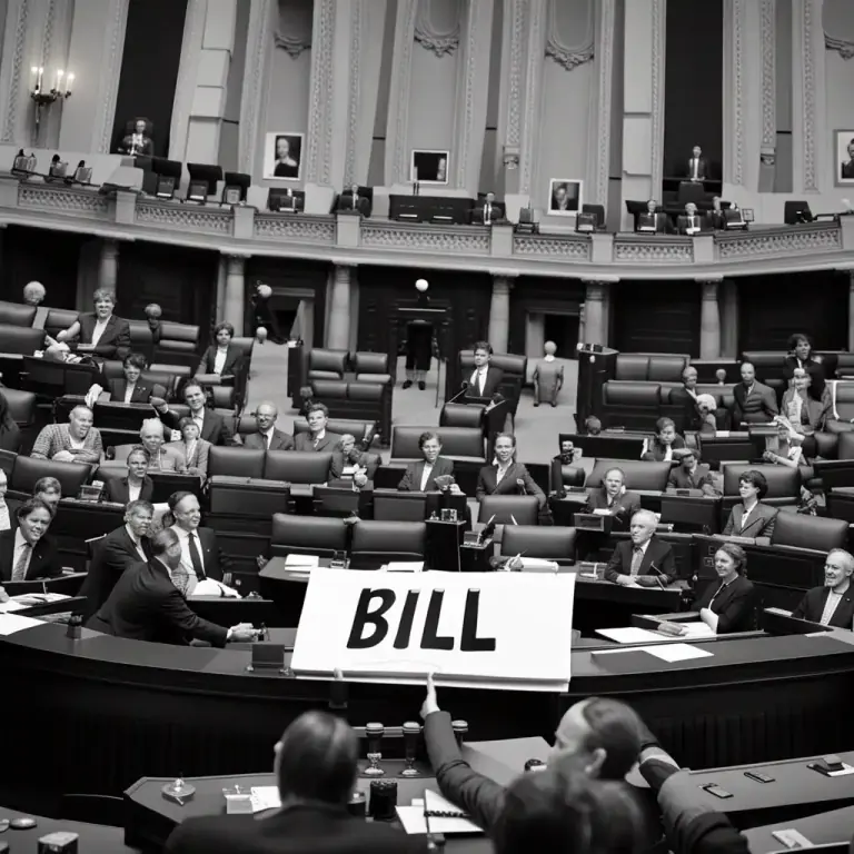 Visual representation of "chamber" - A group that meets to make decisions or laws