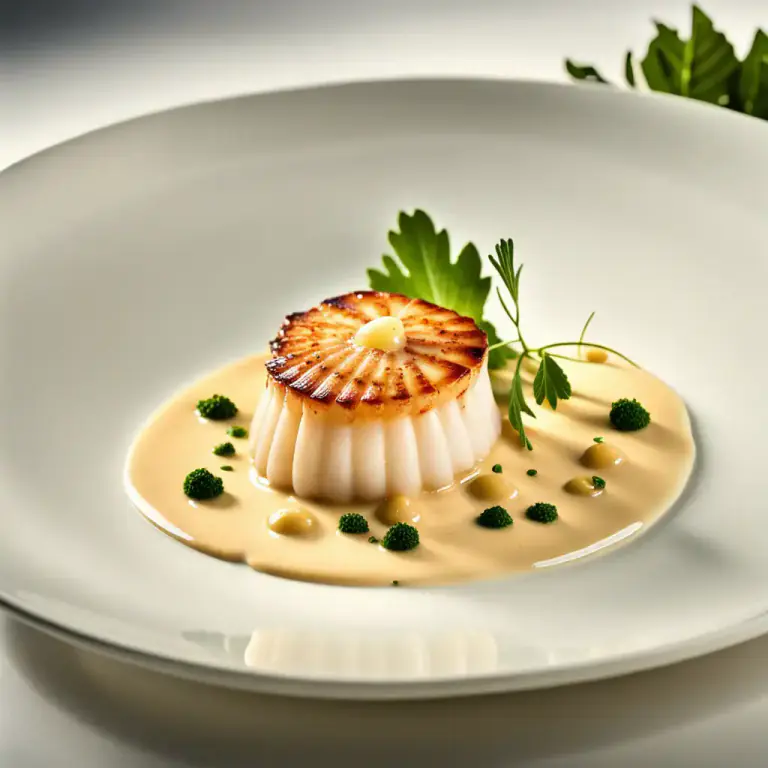 Visual representation of "scallop" - a dish containing scallops, usually cooked in a creamy sauce