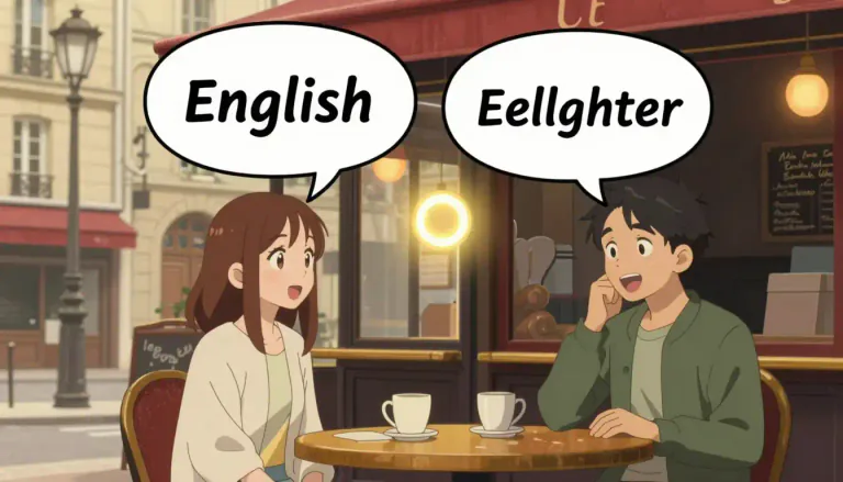 Visual representation of "anglicism" - A word or phrase that is borrowed from English into another language.