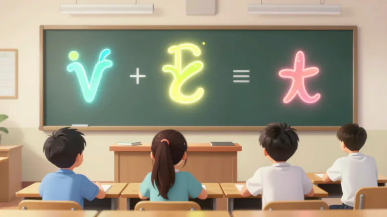 Visual representation of "conjugation" - The way that you change a verb to express tense, number, person etc.