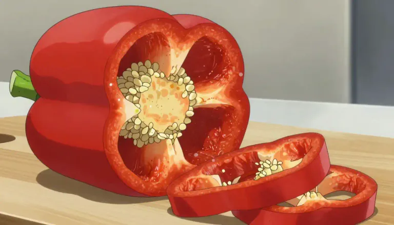 Visual representation of "pimiento" - A type of sweet pepper that is usually red, used in cooking and can be served raw or cooked.