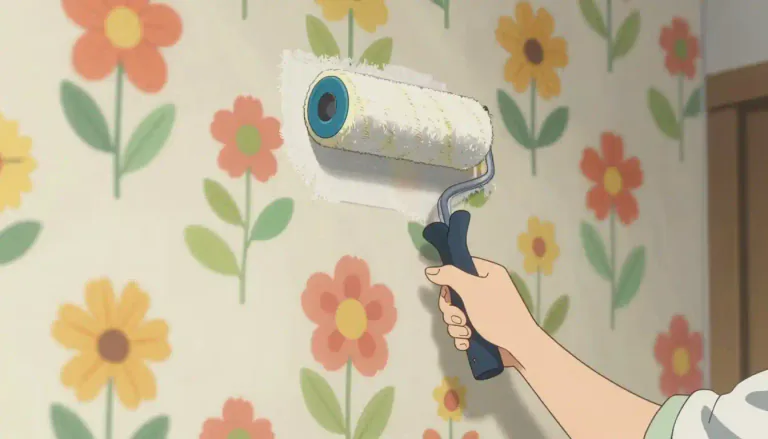 Visual representation of "wallpaper" - A material used to cover and decorate the walls of homes, offices, and other buildings.
