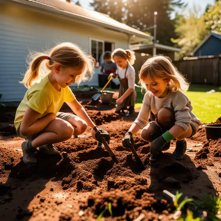 Visual representation of "dig up" - to remove something from under the ground by digging