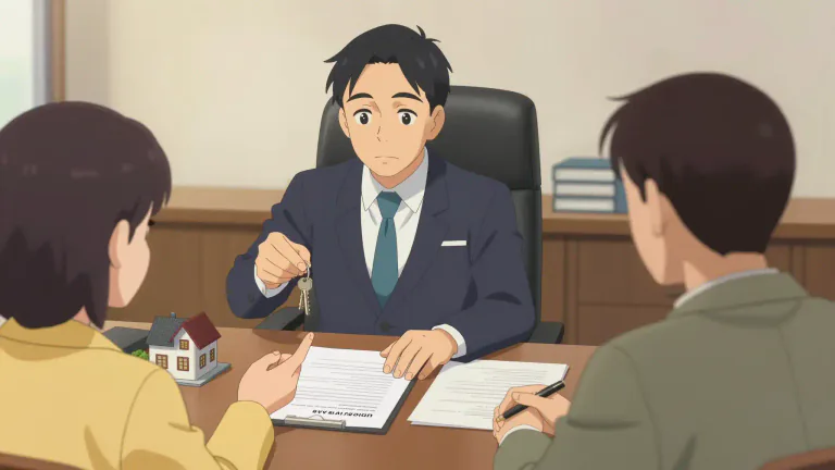 Visual representation of "conveyancer" - A person who works in the process of transferring legal ownership of property from one person to another.