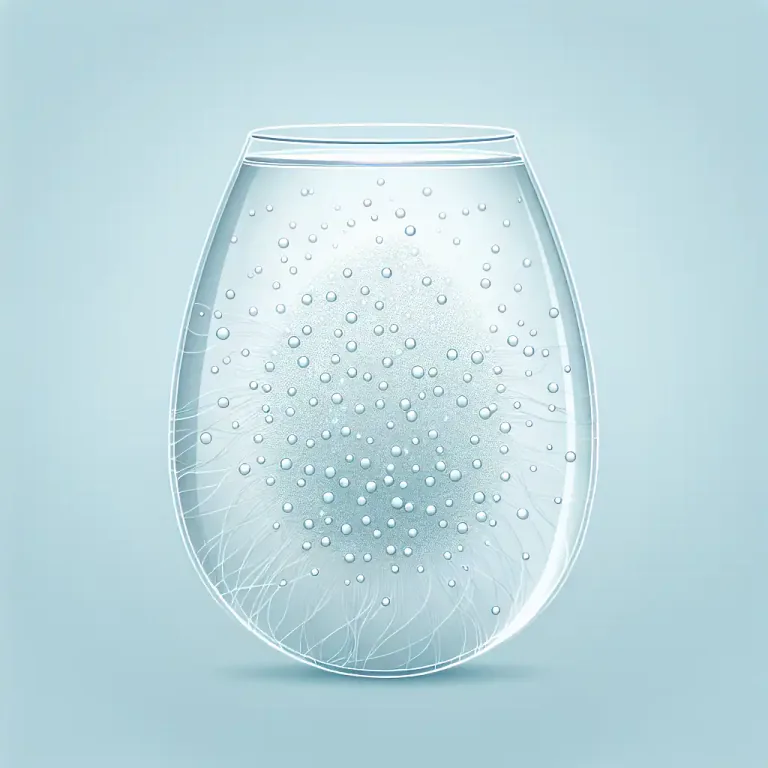 Visual representation of "gelatinous" - Resembling gelatin or jelly, especially in transparency.