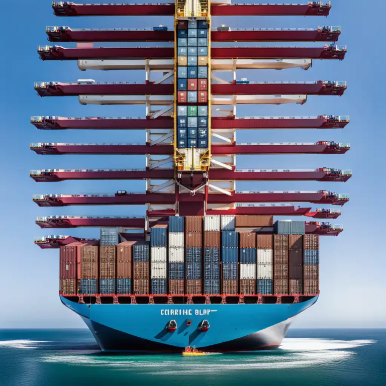 Visual representation of "container" - Large metal box used for shipping goods by sea, rail or air transport.