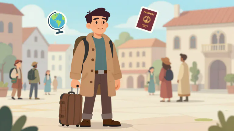 Visual representation of "cosmopolitan" - Being comfortable and familiar with many different cultures and countries.