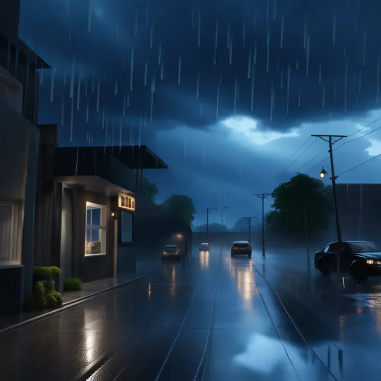 Visual representation of "overcast" - To become cloudy or dark.