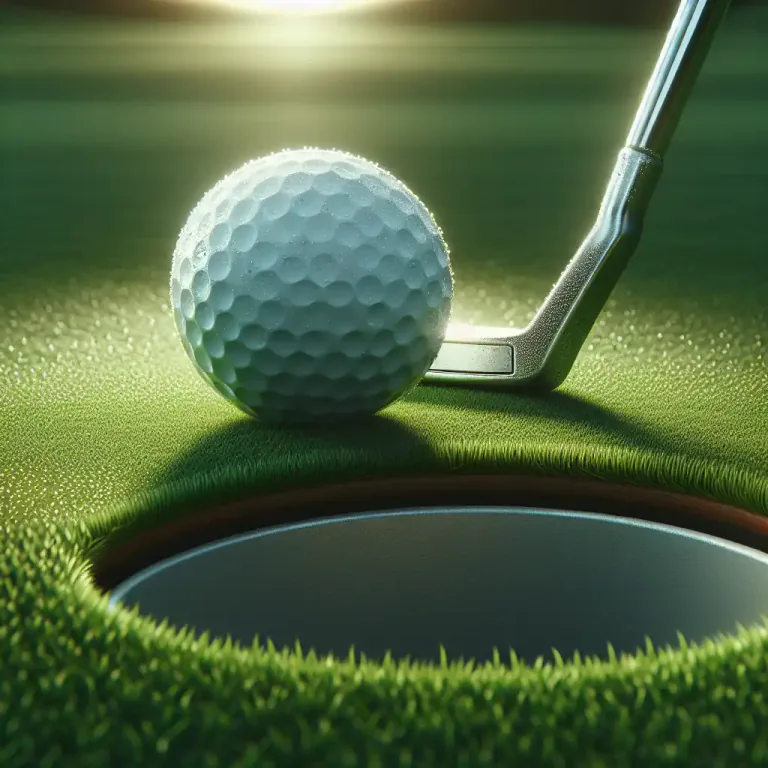 Visual representation of "gimme" - In golf, a shot that is assumed to be made and not played out. It's usually within a few feet of the hole.