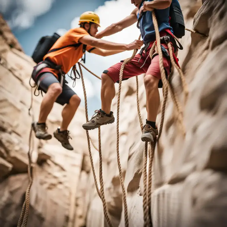 Visual representation of "shin" - To climb quickly, especially by using your hands and feet.