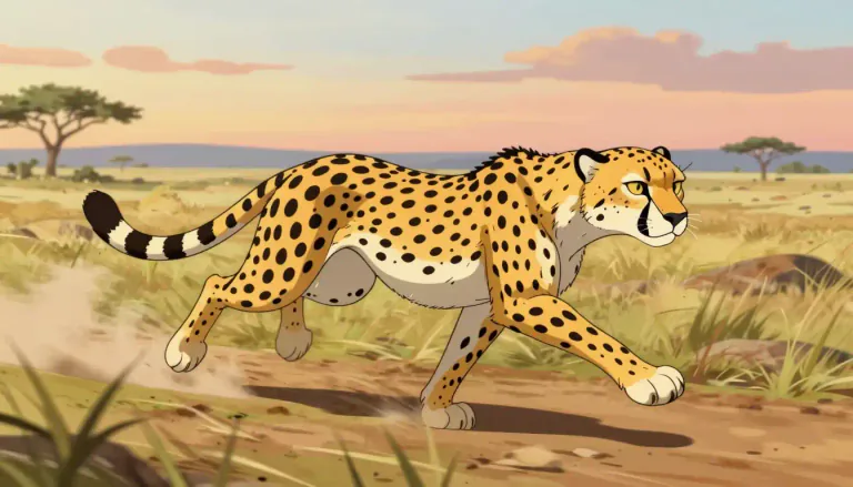 Visual representation of "cheetah" - A large wild cat that lives in Africa and parts of Asia which is known for its incredible speed