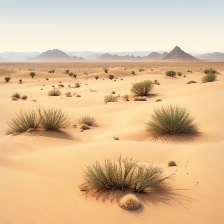 Visual representation of "scrub" - Short, shrubby plants, especially those growing widely in dry places.