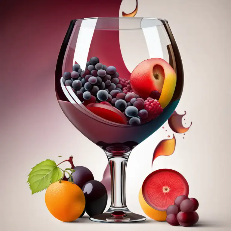 Visual representation of "bouquet" - The special smell that good wine and certain other drinks or foods have