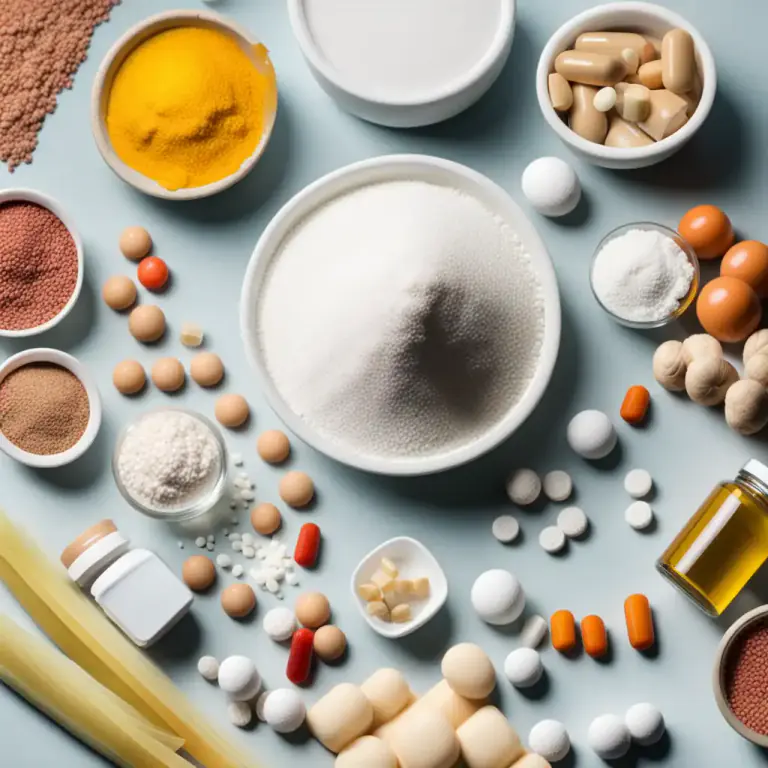 Visual representation of "silica" - A material used in supplements and food additives.