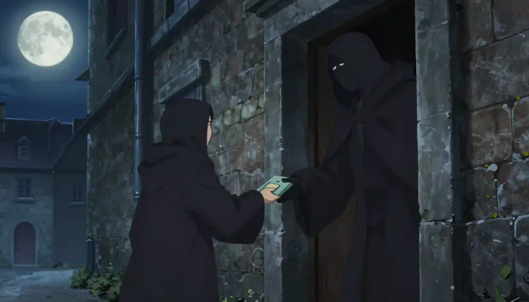 Visual representation of "clandestine" - Something done in secret or hidden from view, often because it is illegal or not allowed.