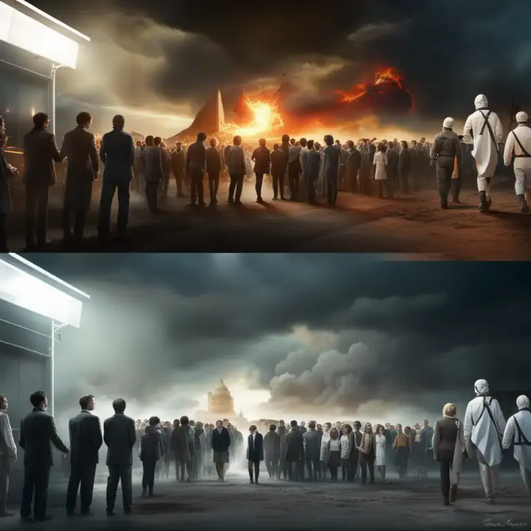 Visual representation of "truth is stranger than fiction" - Real events or facts can be more surprising or hard-to-believe than made-up stories.