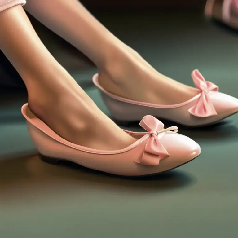 Visual representation of "ballerina" - A flat shoe designed to look like a ballet shoe
