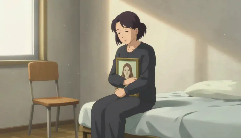 Visual representation of "widowhood" - The state or period of being a widow or widower