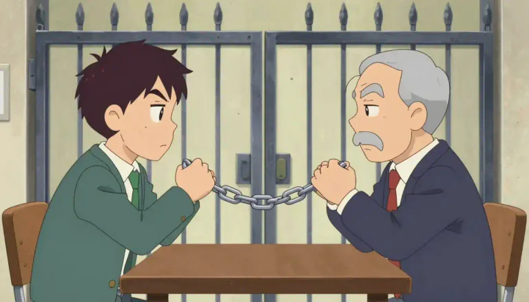 Visual representation of "deadlock" - A situation where no progress can be made because there is a disagreement.
