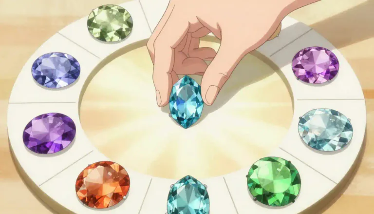 Visual representation of "birthstone" - A gemstone that is traditionally associated with the month of a person's birth.