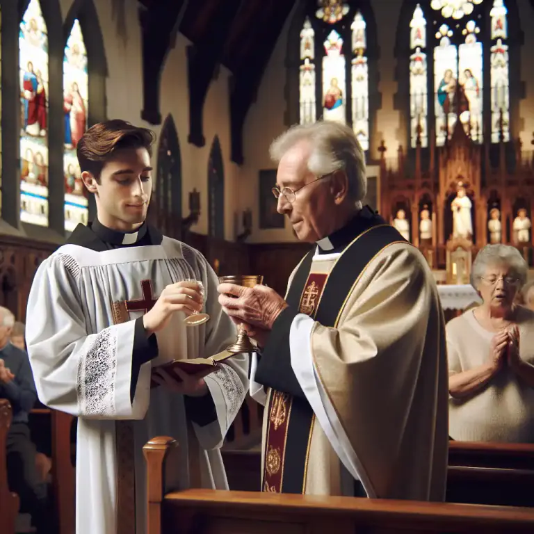 Visual representation of "curate" - a member of the clergy employed to assist a parish priest