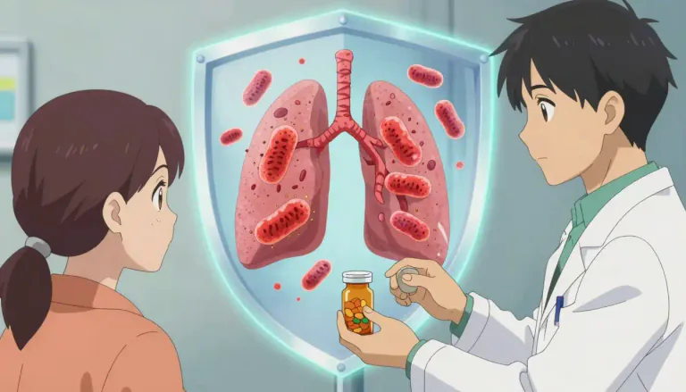 Visual representation of "isoniazid" - A medication used to treat and prevent tuberculosis by killing bacteria.