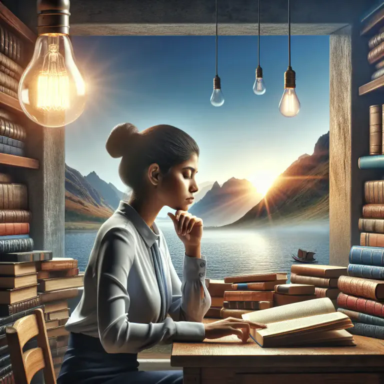 Visual representation of "philosophizing" - The act of thinking, discussing, and writing about philosophical topics