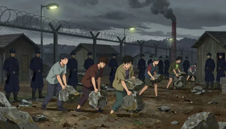 Visual representation of "gulag" - An informal term used to refer to a place of hard labor or suffering.
