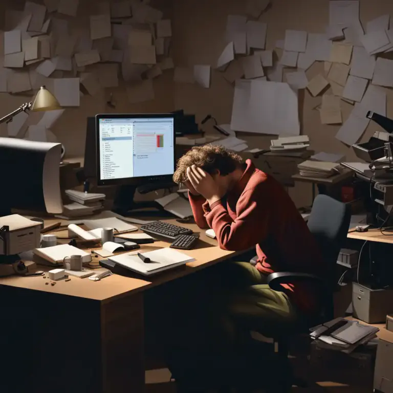 Visual representation of "overwork" - The state of having worked too much