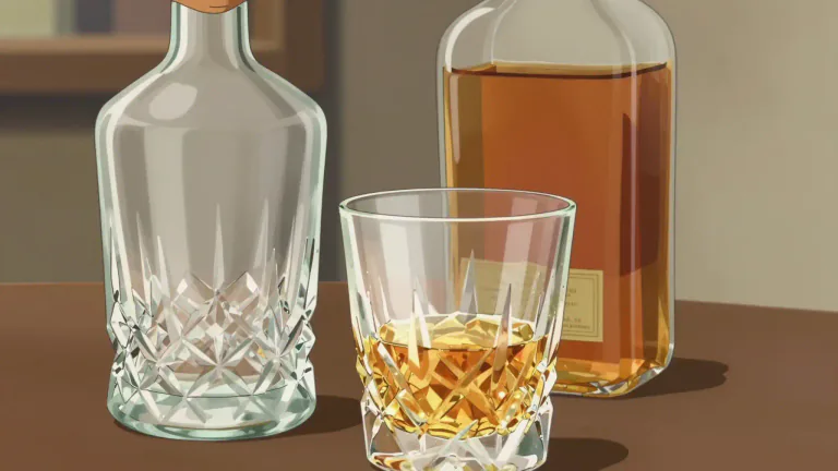 Visual representation of "liquor" - An alcoholic liquid that people drink