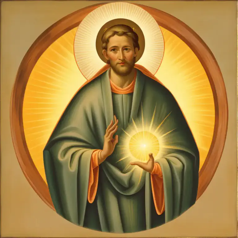 Visual representation of "halo" - In art and traditional Christian representation, a ring of light, or a circle or disc of light, shown around or above the head of a holy person to indicate their goodness or godliness.