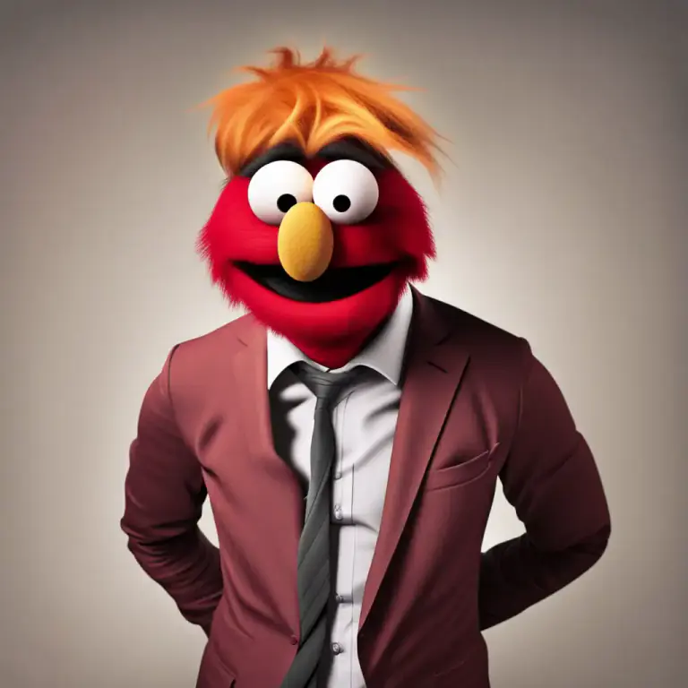 Visual representation of "muppet" - An incompetent, silly, or childish person.