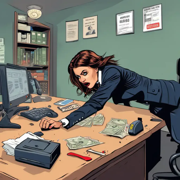 Visual representation of "press/push the panic button" - To call for emergency help, usually by literally pushing a special button.