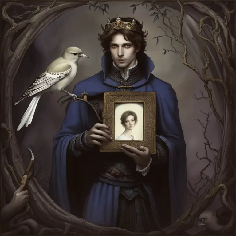 Visual representation of "nightingale" - In history or storytelling, a nightingale often represents love or longing for love.