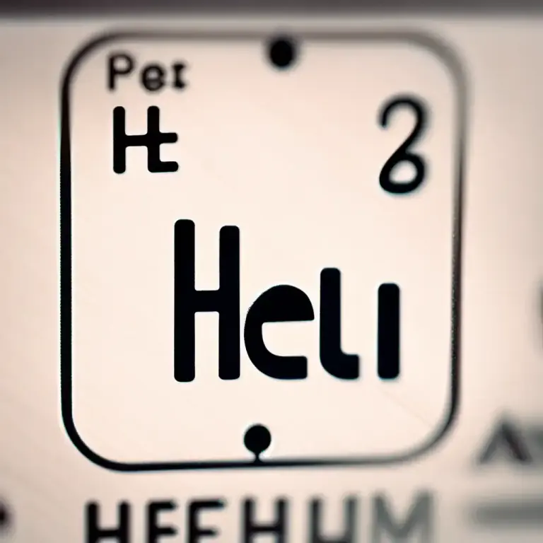 Visual representation of "helium" - In scientific terms, helium is a type of chemical element. Its symbol is 'He' and atomic number is 2.