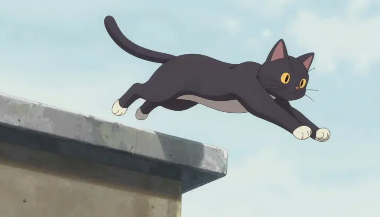 Visual representation of "leap" - To jump or spring a long way, to a great height, or with great force