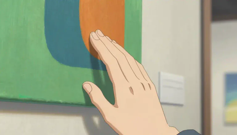 Visual representation of "touch" - to put your hand or fingers onto an object or surface
