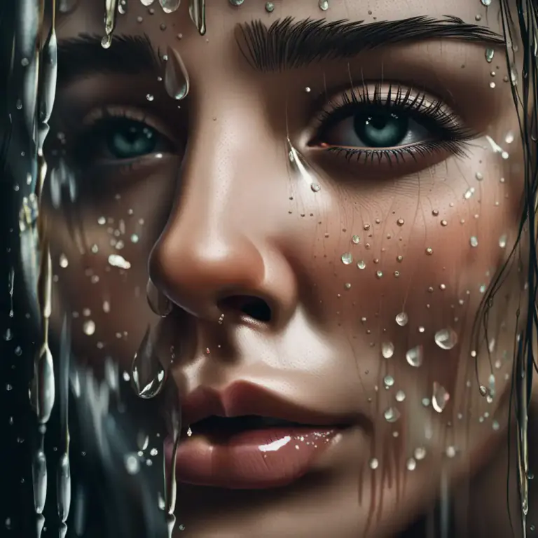 Visual representation of "cascade" - To fall or hang down in large quantities.