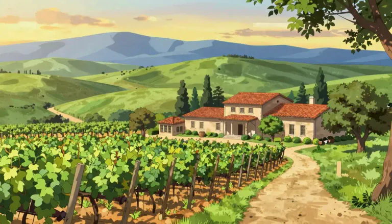 Visual representation of "napa" - A region in California known for its wine production, famous for its scenic landscapes and vineyards.