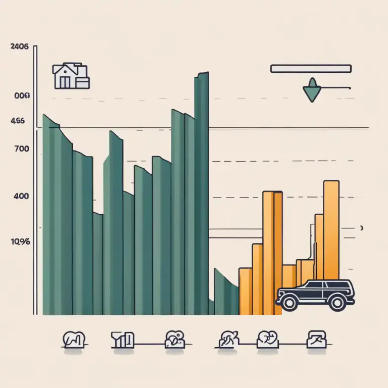 Visual representation of "amortization" - In business, the process of reducing a value of an asset over time.