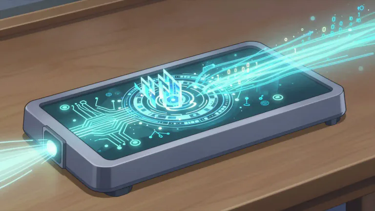 Visual representation of "translator" - A device that changes signals or data into a different form, such as by converting analog into digital