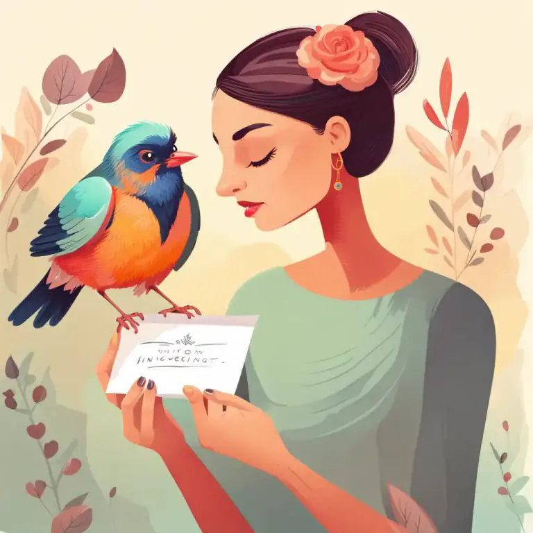 Visual representation of "a little bird told me" - Used to say that you got information from a secret or indirect source.