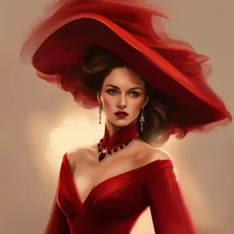 Visual representation of "cardinal" - Of a deep rich red color.