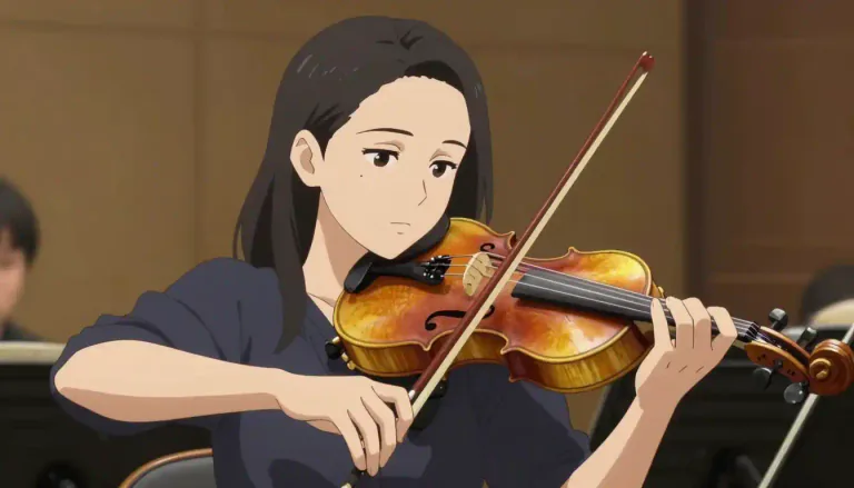 Visual representation of "violist" - A person who plays the viola, a type of musical instrument.