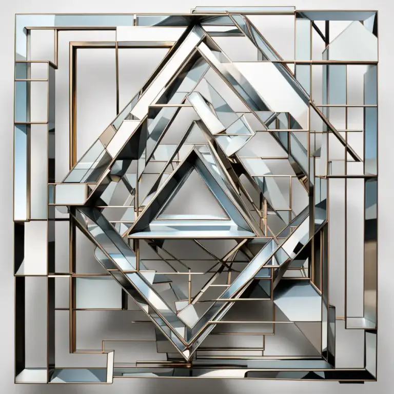 Visual representation of "geometric" - Having a design or structure that conforms to geometric principles.