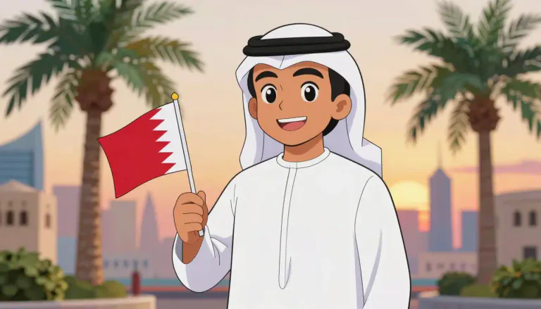 Visual representation of "bahraini" - A person from Bahrain or of Bahraini descent.